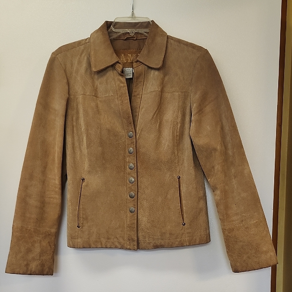 Ami Women's Brown Suede Jacket